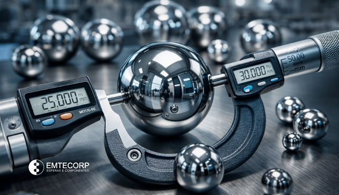 Esfera de Alta Precisão: Esferas G10, Esferas Zeradas e a Liderança da Emtecorp em Esferas Técnicas