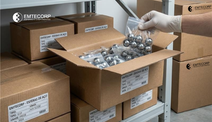 Guia Definitivo: Como Estocar Esferas de Aço e Evitar a Corrosão no Estoque