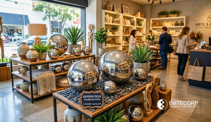 Esfera Oca em Aço Inox 304: Leveza, Decoração de Alto Impacto e Versatilidade Emtecorp